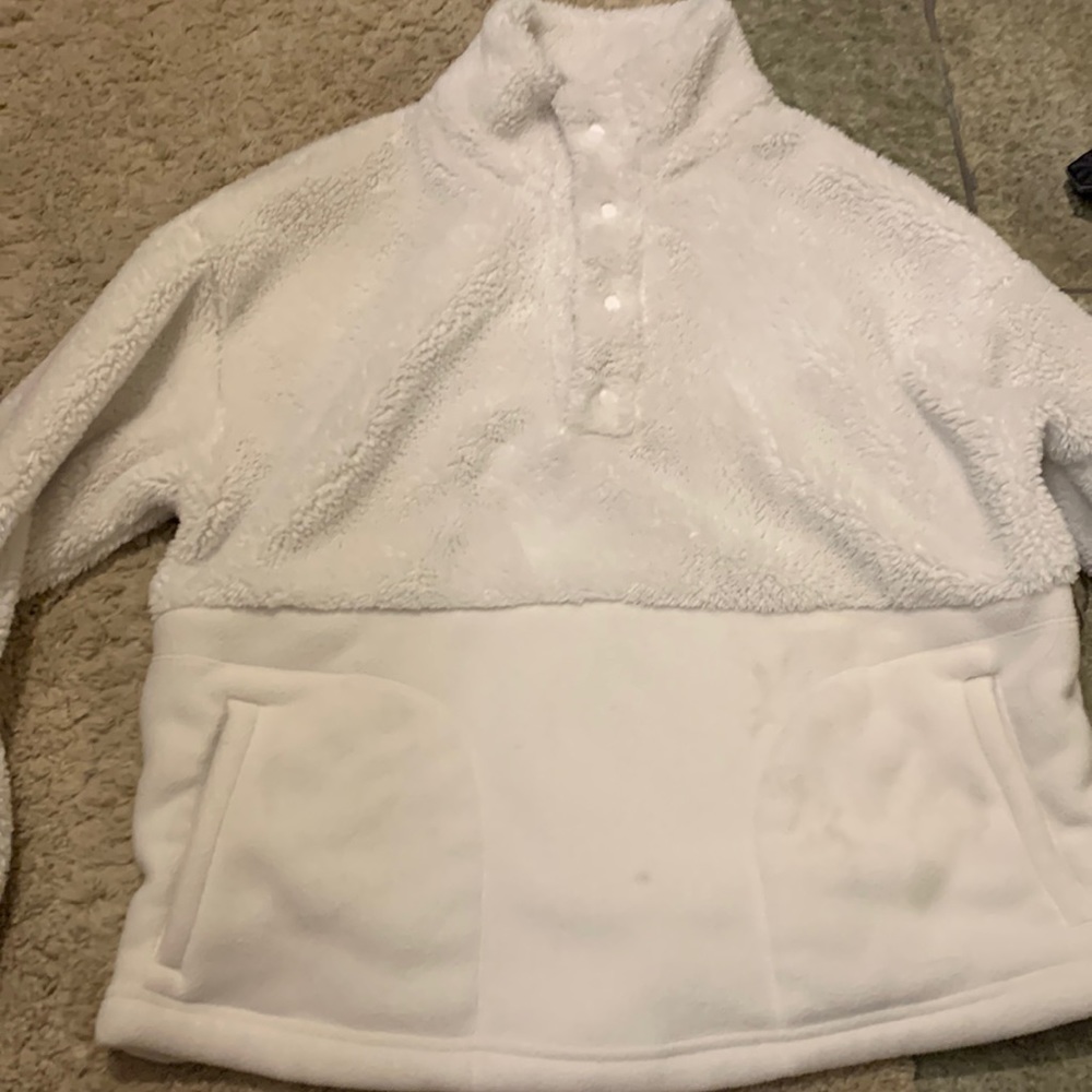 Soft white sweatshirt